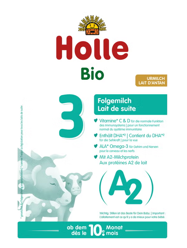 Organic Follow-on Formula Based on Cow's Milk 3 A2, 400 g - HYPERMALL