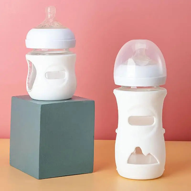 Baby Feeding collection featuring modern milk bottles on display.