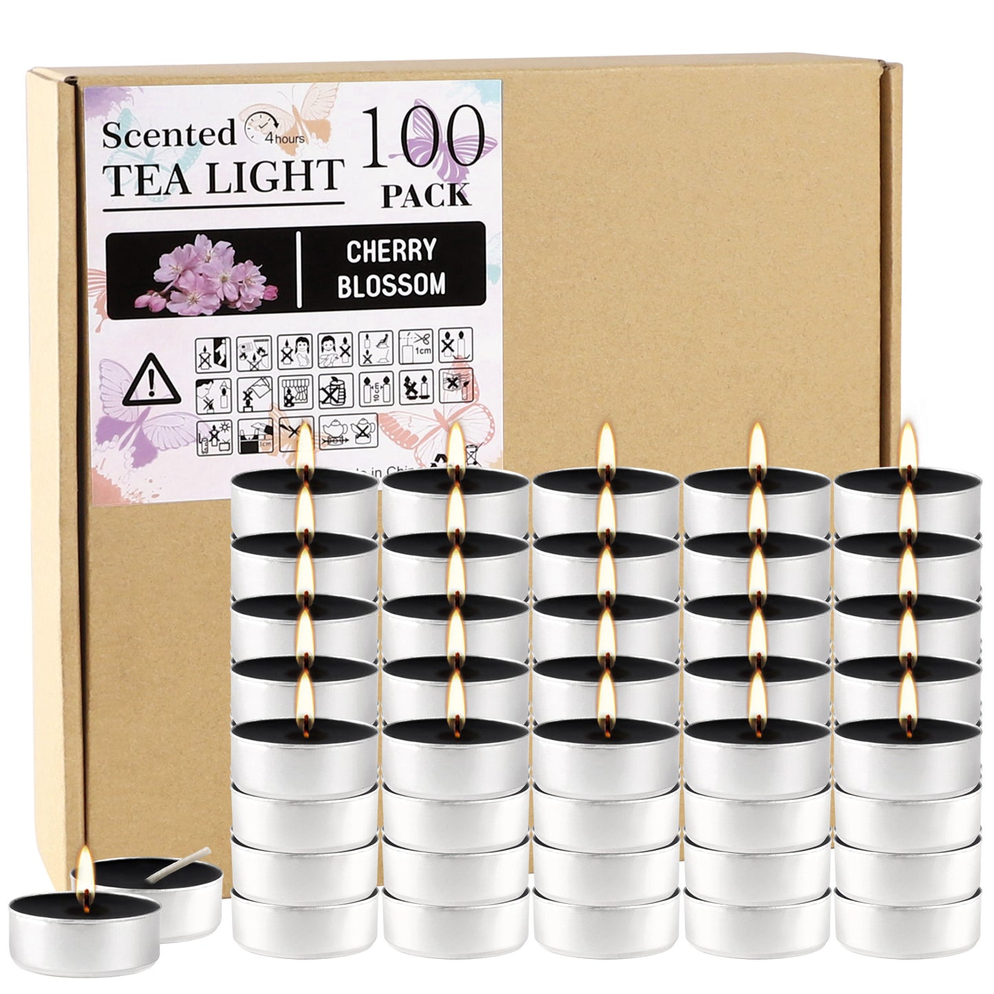 100 Hot Tea And Wine Scented Candles - HYPERMALL