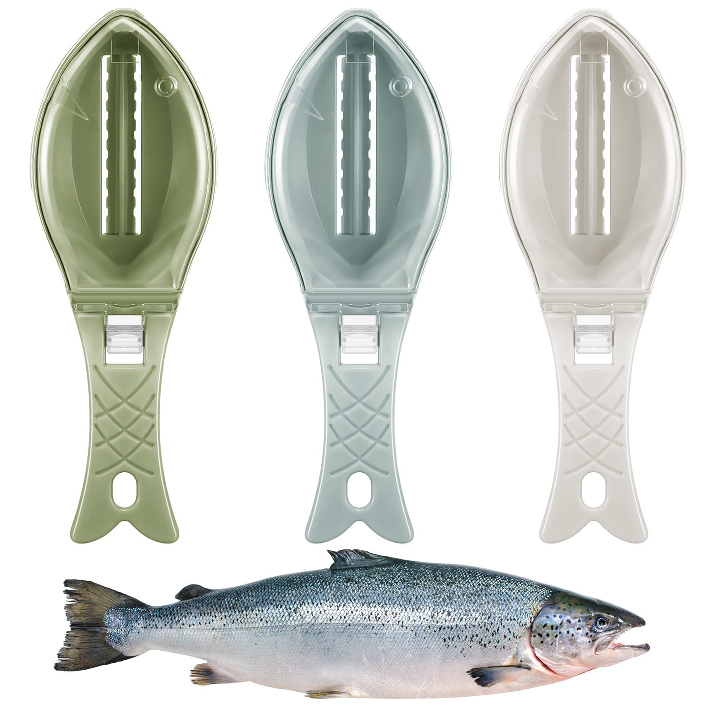 Fish Scale Remover Scraper with Mess Free Cover - HYPERMALL
