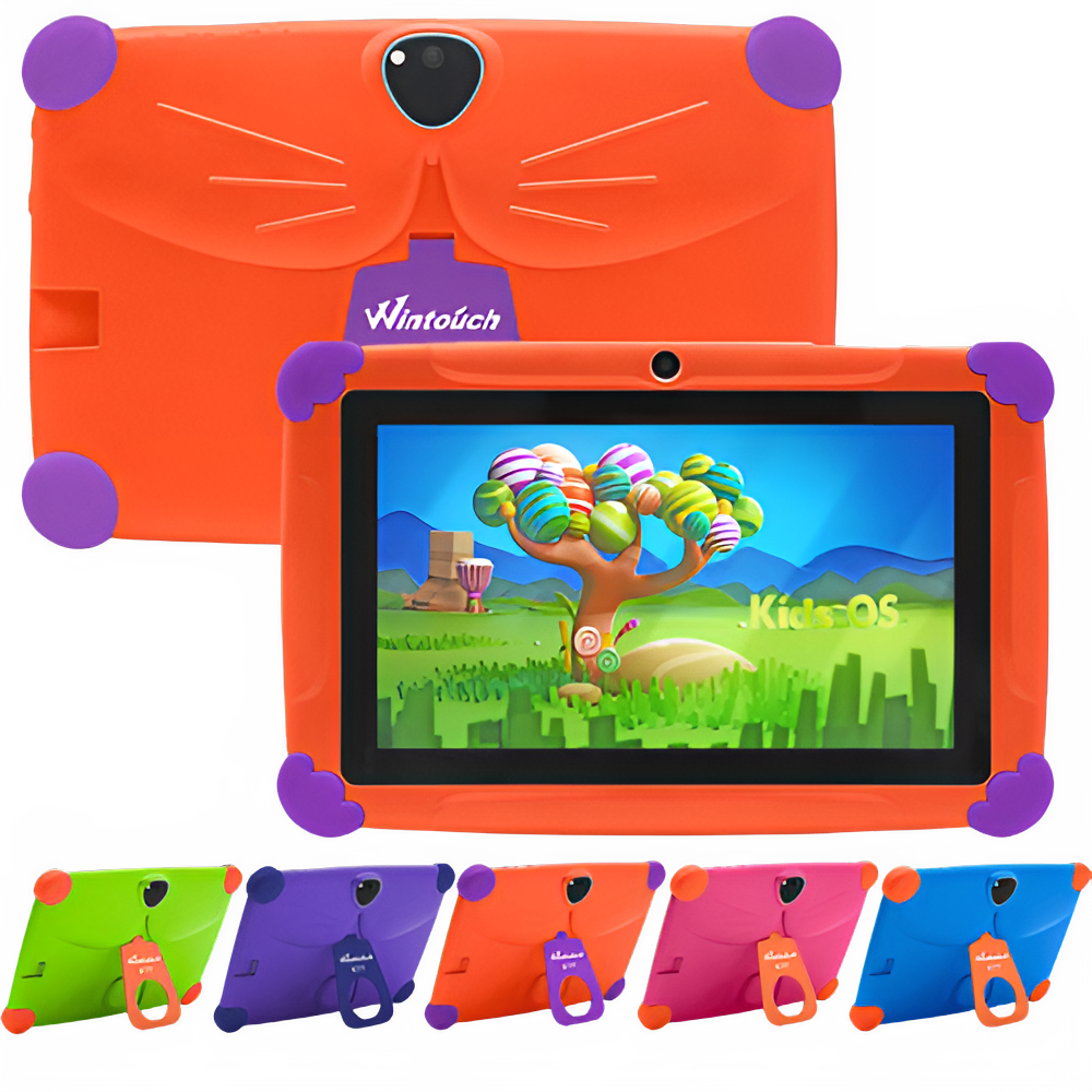 7 Inch Childrens Educational Learning Tablet Computer in bright colors with interactive display, perfect for fun learning adventures. Educational Learning Game 7-inch 18GB.