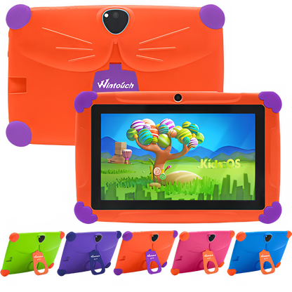 7 Inch Childrens Educational Learning Tablet Computer in bright colors with interactive display, perfect for fun learning adventures. Educational Learning Game 7-inch 18GB.