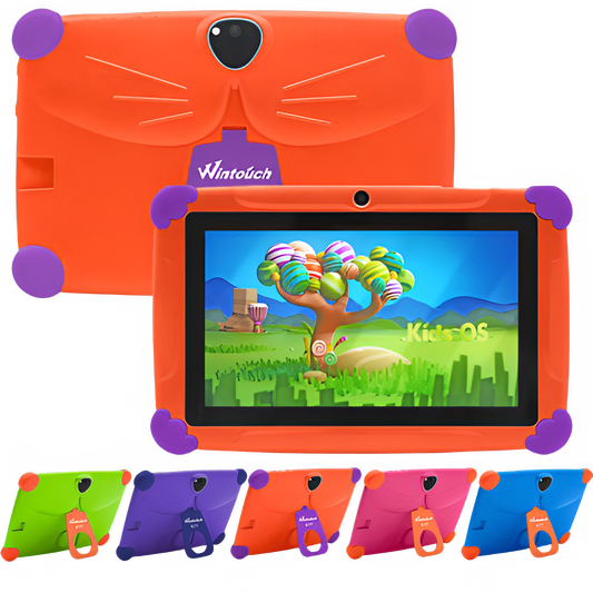 7 Inch Childrens Educational Learning Tablet Computer in bright colors with interactive display, perfect for fun learning adventures. Educational Learning Game 7-inch 18GB.