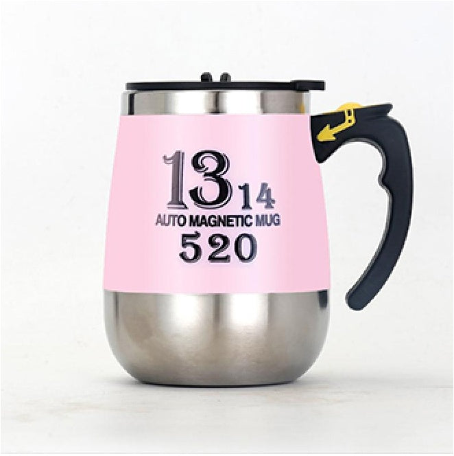 Stainless Steel Automatic Stirring Mug Magnetic Rechargeable Coffee Mug - HYPERMALL