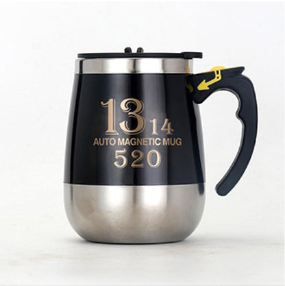 Stainless Steel Automatic Stirring Mug Magnetic Rechargeable Coffee Mug - HYPERMALL