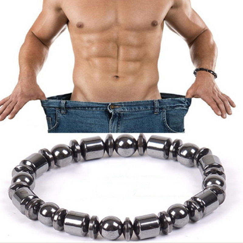 Weight Loss Magnet Bracelets For Women Men Pentagram Stone Magnetic Therapy Bracelets Pain Relief Slimming Health Jewelry - HYPERMALL