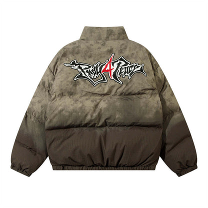 Gradient Cotton Clothing Embroidered Letter Bread Clothing For Men - HYPERMALL