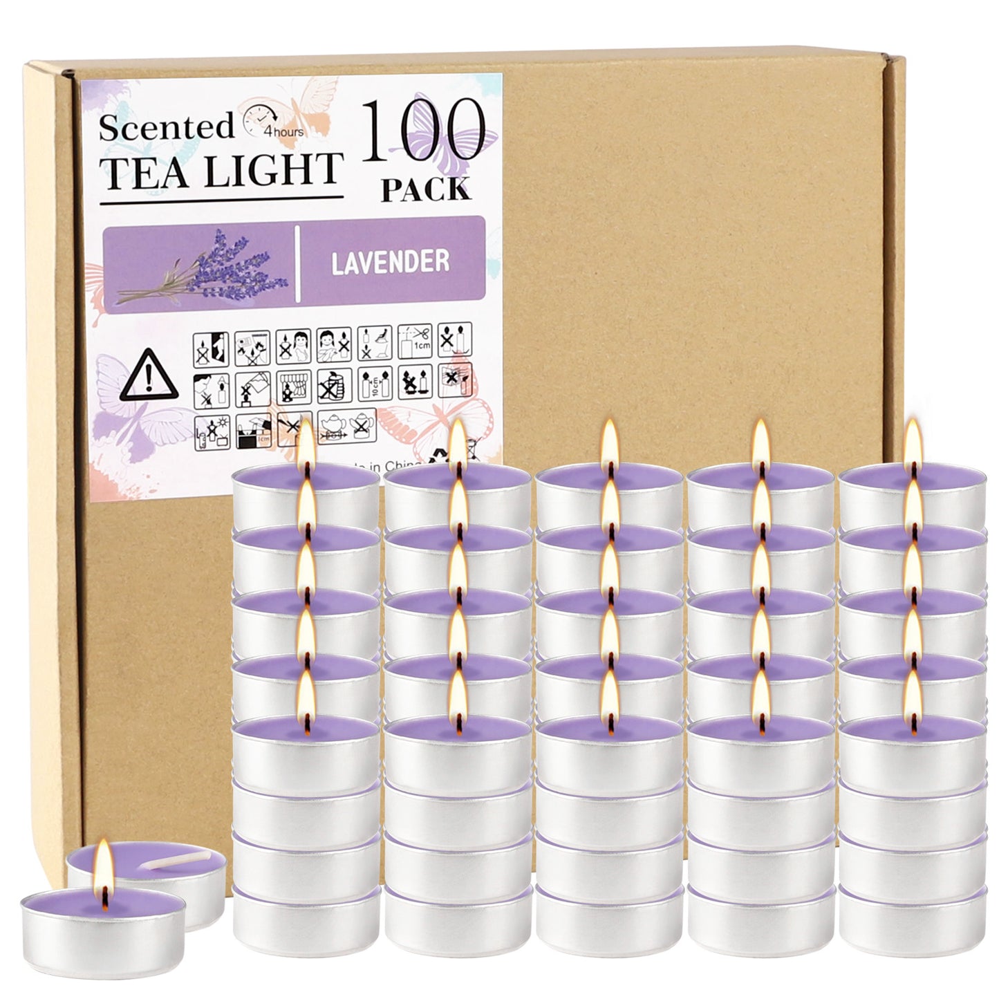 100 Hot Tea And Wine Scented Candles - HYPERMALL