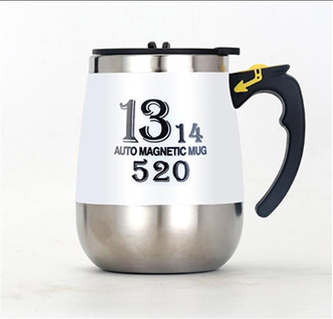 Stainless Steel Automatic Stirring Mug Magnetic Rechargeable Coffee Mug - HYPERMALL
