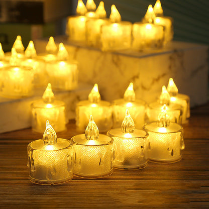 Led Lights Electronic Candle Lighted Tea Wax Home Decor Candles Lamp - HYPERMALL