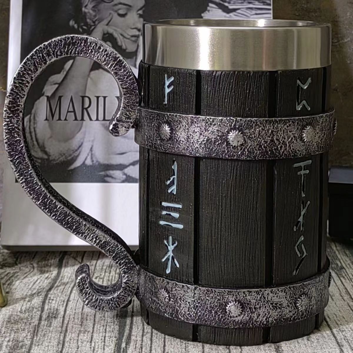 Large Capacity Beer Beer Steins Mark Cup - HYPERMALL