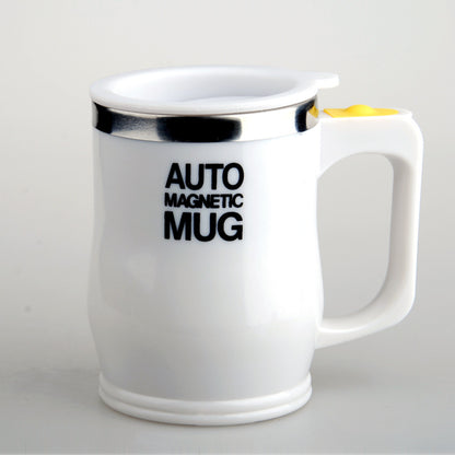 Stainless Steel Automatic Stirring Mug Magnetic Rechargeable Coffee Mug - HYPERMALL