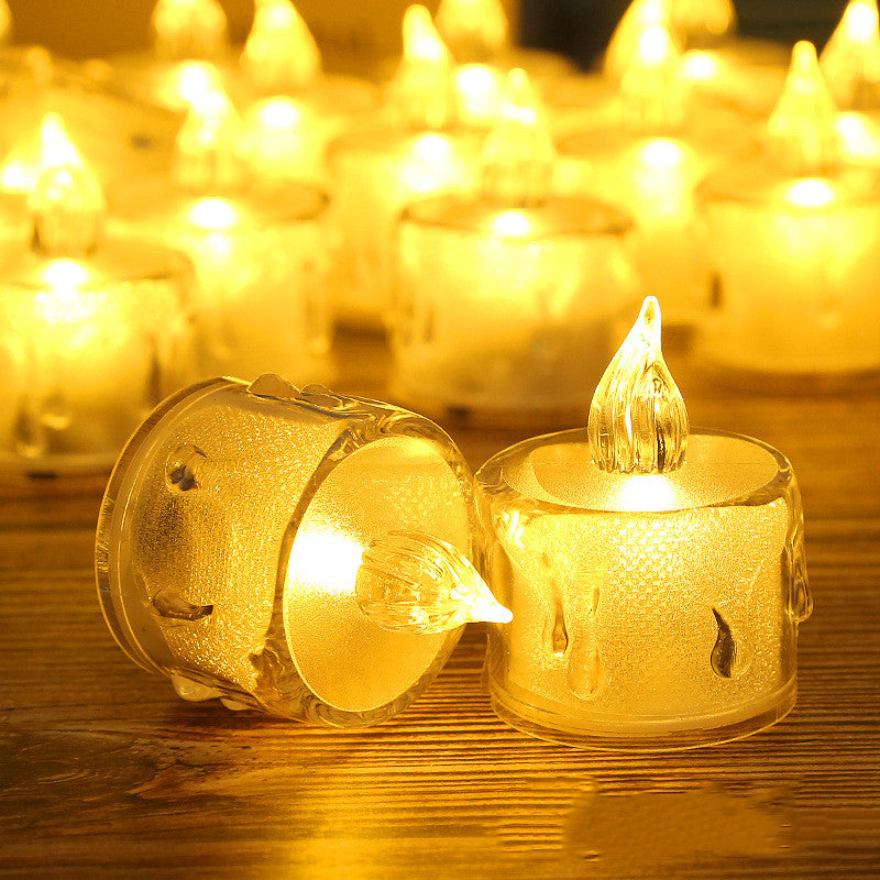 Led Lights Electronic Candle Lighted Tea Wax Home Decor Candles Lamp - HYPERMALL