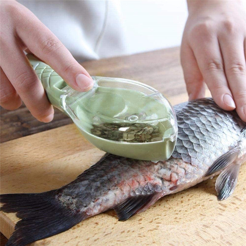Fish Scale Remover Scraper with Mess Free Cover - HYPERMALL