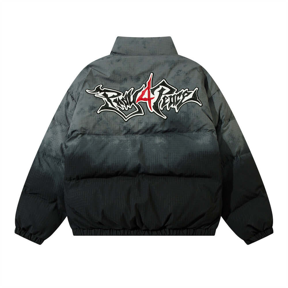 Gradient Cotton Clothing Embroidered Letter Bread Clothing For Men - HYPERMALL