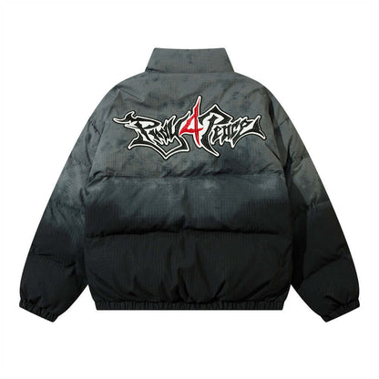 Gradient Cotton Clothing Embroidered Letter Bread Clothing For Men - HYPERMALL