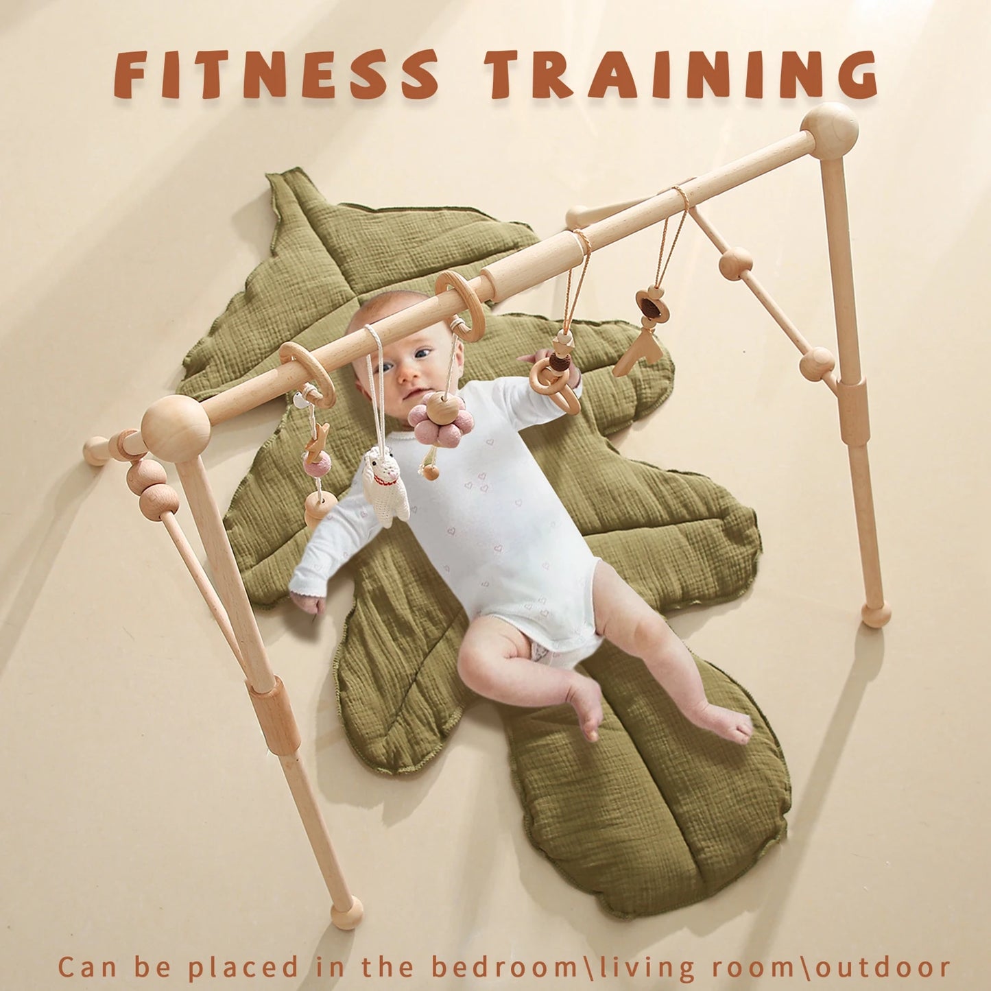 Wooden Baby Play Gym - HYPERMALL