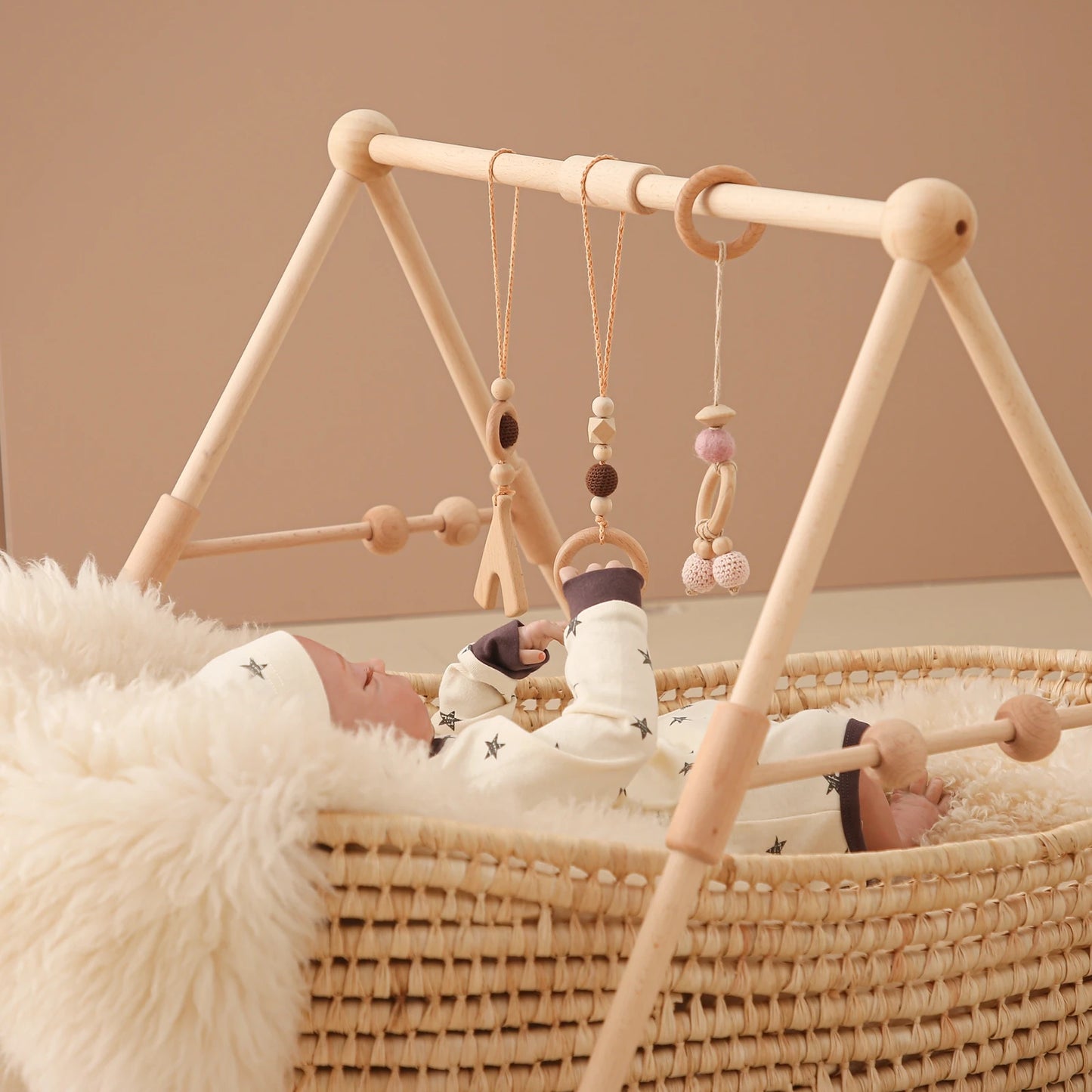 Wooden Baby Play Gym - HYPERMALL