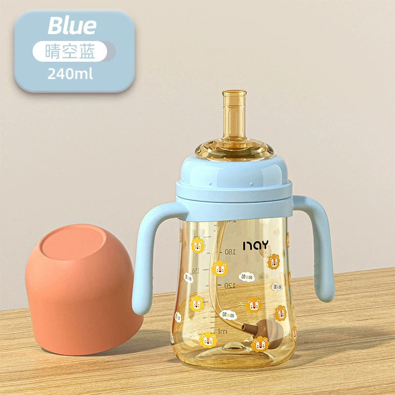 PPSU Anti-Colic Baby Bottle with Straw - HYPERMALL