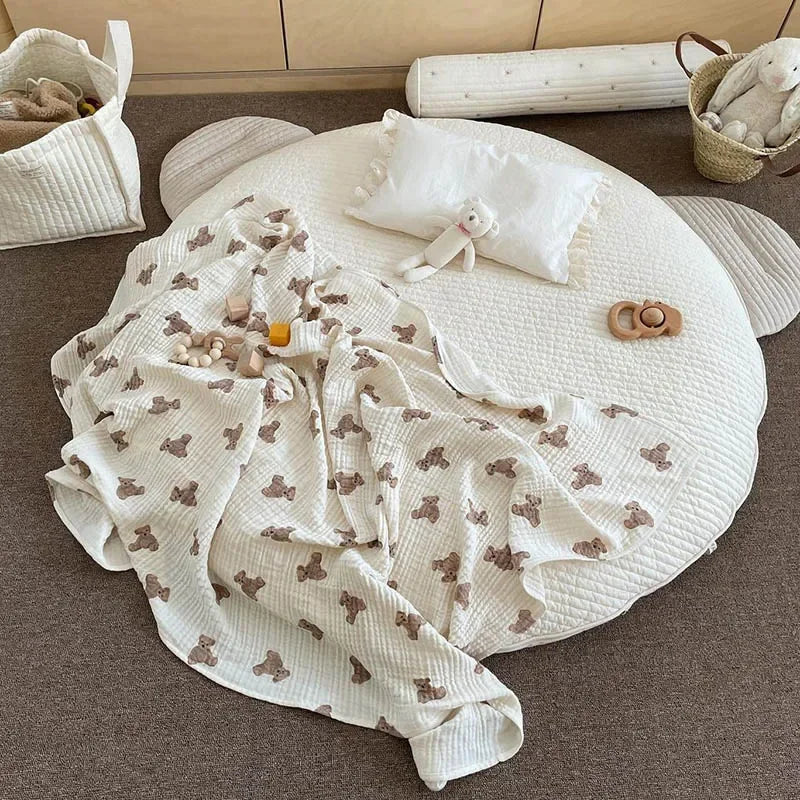 Baby Bath Towel and Swaddle Blanket. - HYPERMALL
