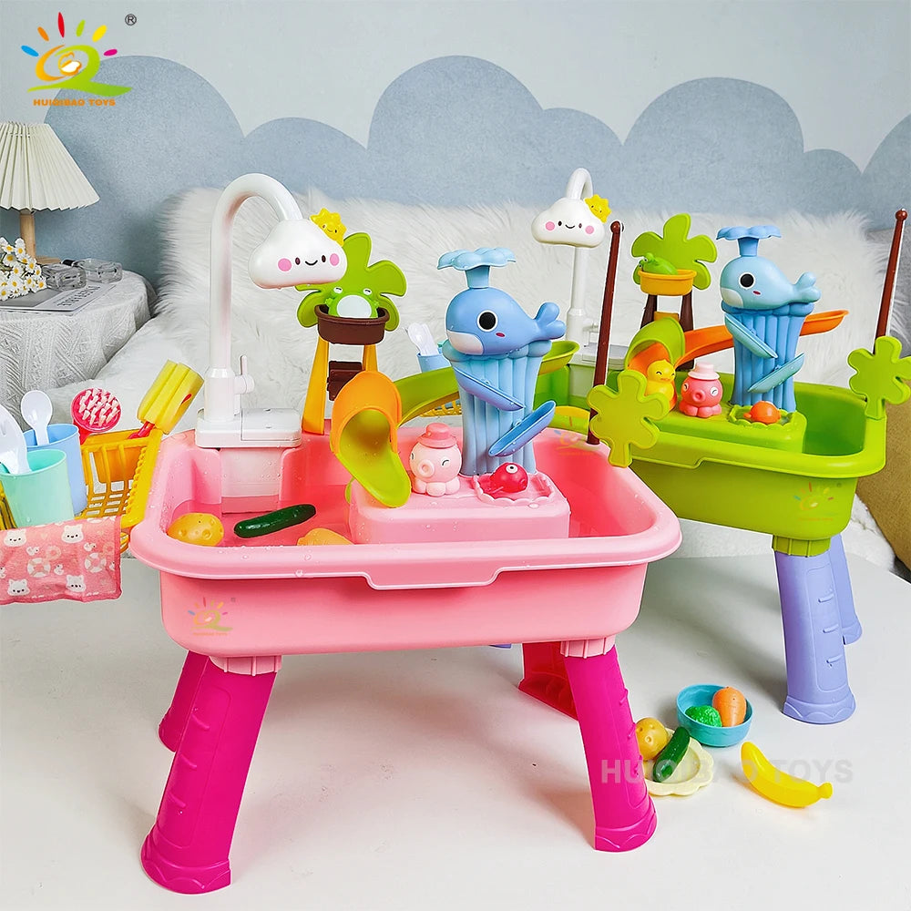 Kids Electric Kitchen Sink Playset - HYPERMALL