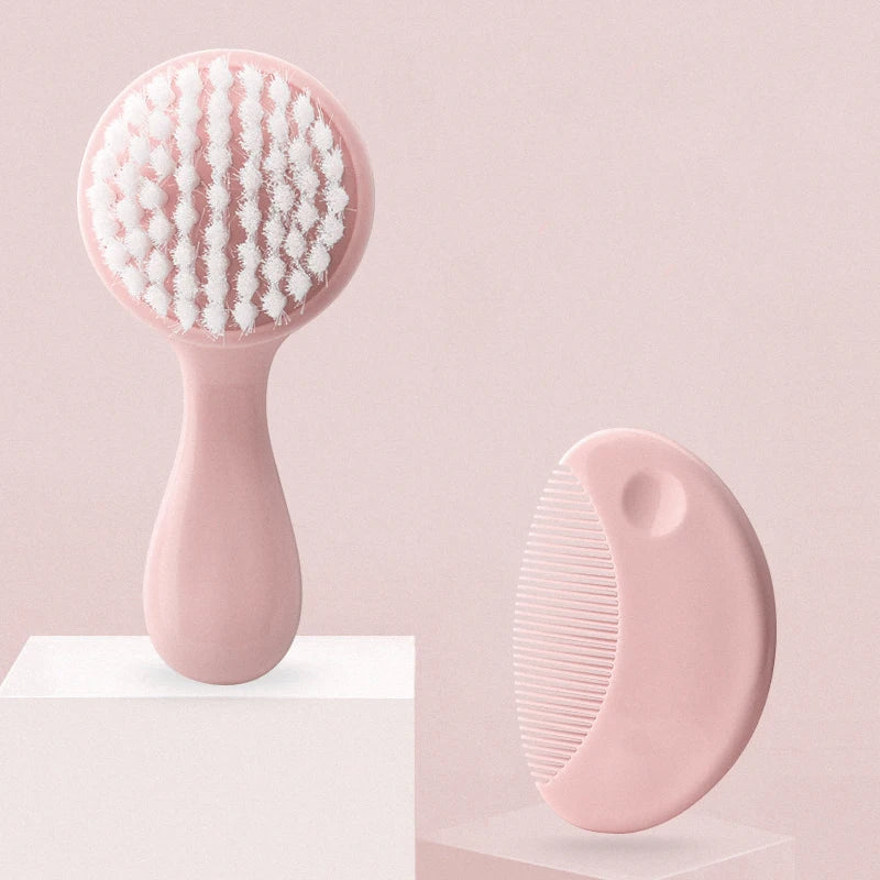 2-in-1 Infant Care Baby Comb & Brush Set - HYPERMALL