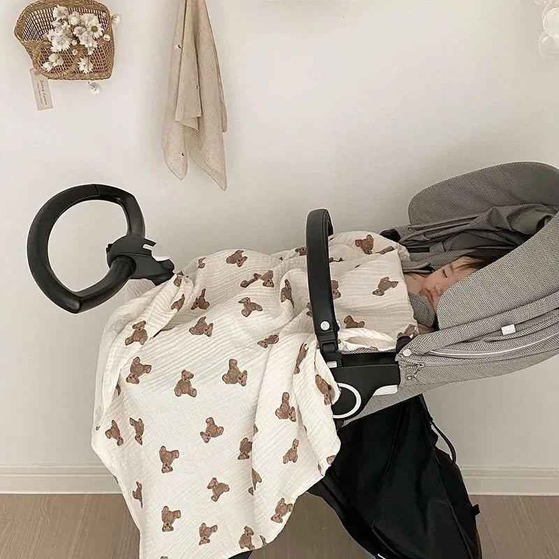 Baby Bath Towel and Swaddle Blanket. - HYPERMALL