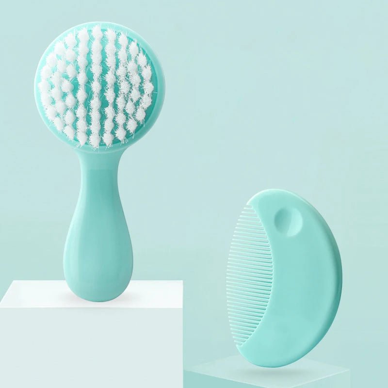 2-in-1 Infant Care Baby Comb & Brush Set - HYPERMALL
