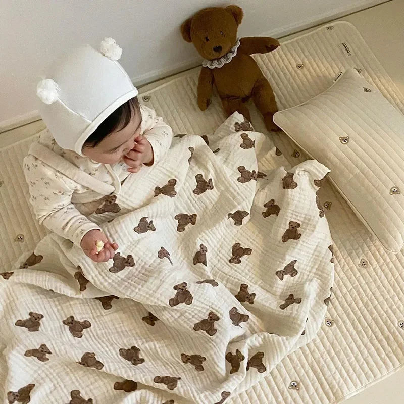 Baby Bath Towel and Swaddle Blanket. - HYPERMALL