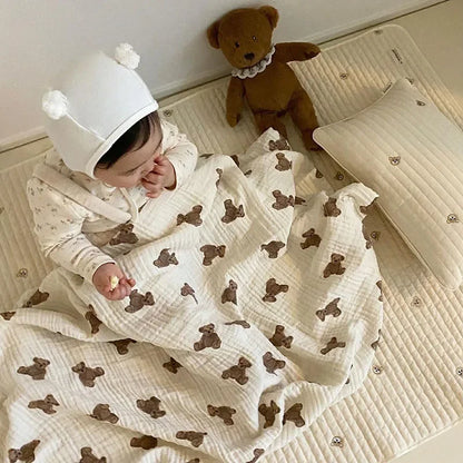 Baby Bath Towel and Swaddle Blanket. - HYPERMALL
