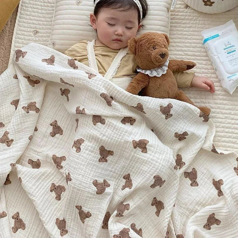 Baby Bath Towel and Swaddle Blanket. - HYPERMALL
