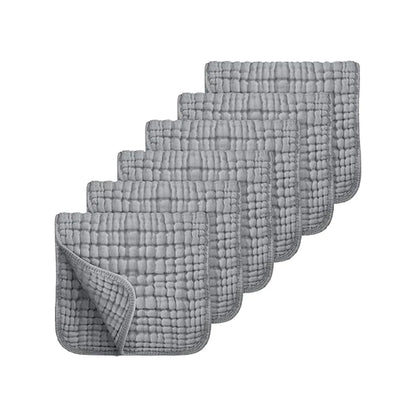 6-Piece Muslin Baby Burp Cloth Set - HYPERMALL