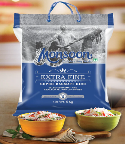 Kohinoor Monsoon Basmati Rice 5Kg - HYPERMALL