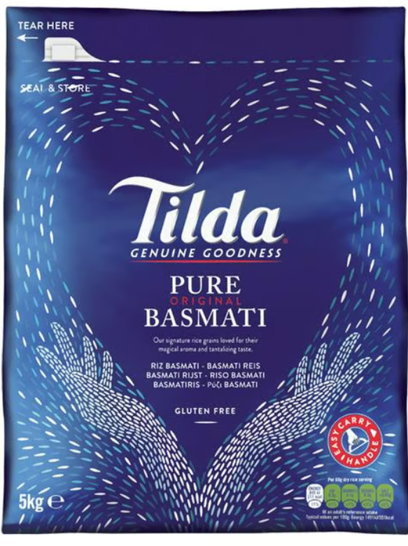 Tilda  Pure Basmati Rice 5kg - HYPERMALL