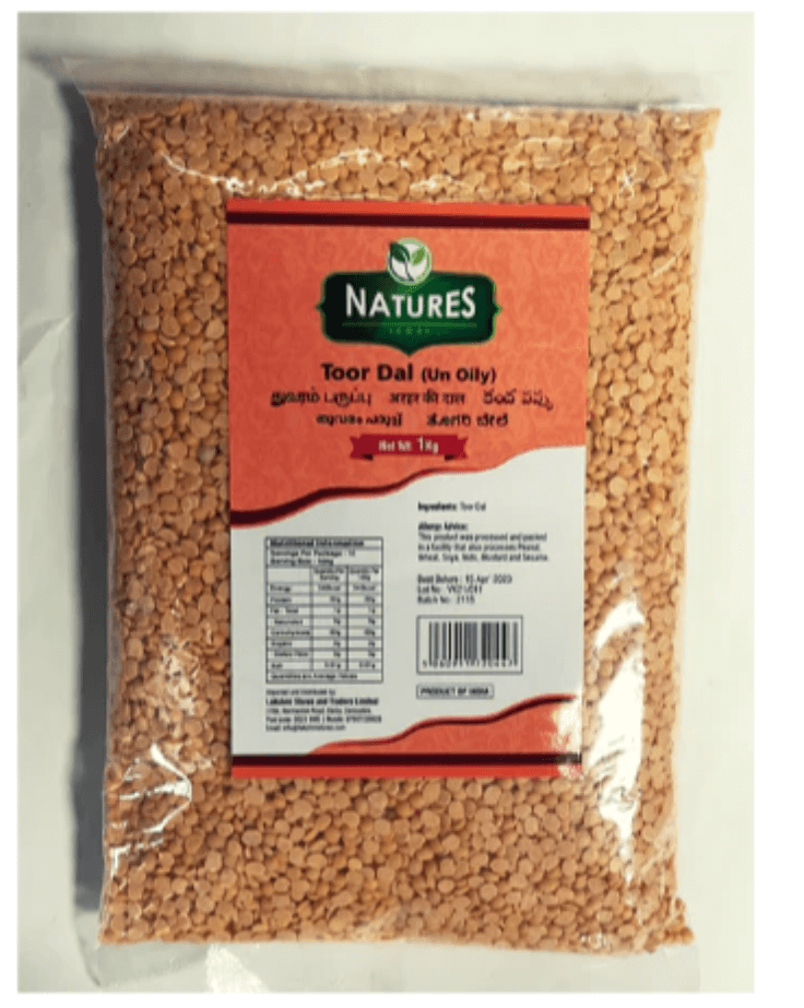 NATURES TOOR DAL 1KG - HYPERMALL
