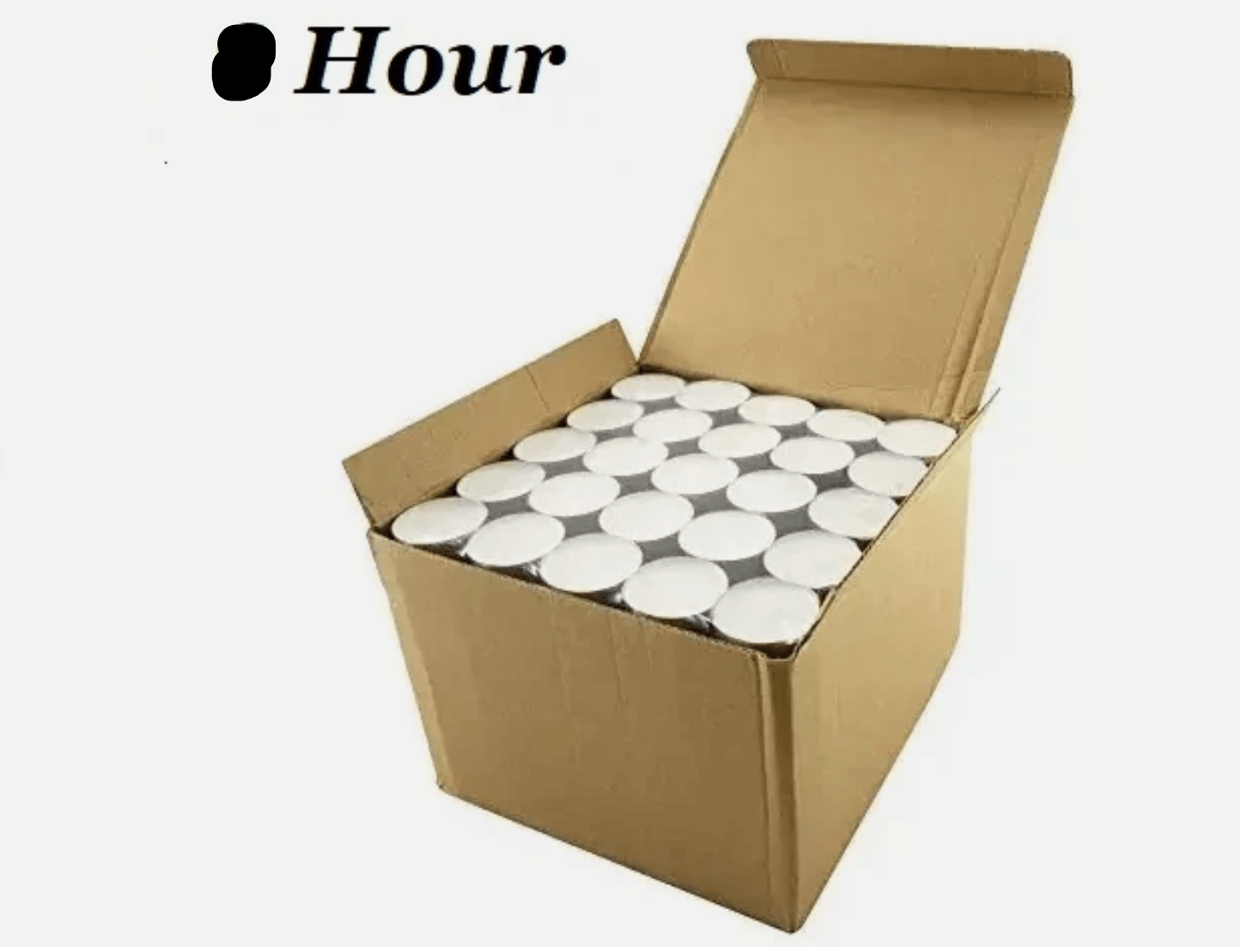 200x Tea Light Candles 9 Hour Long Burn Unscented Tealights Nightlights 9HR Bulk - HYPERMALL