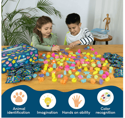 MONKY Mochi Squishy Toys for Party Bag Fillers for Kids Unisex Pack 160. Kids' Party Favours with Glow in the Dark, Squishy Fidget Toys Pack. Pinata Filler Birthday Boys Girls, Return Gifts Kawaii - HYPERMALL