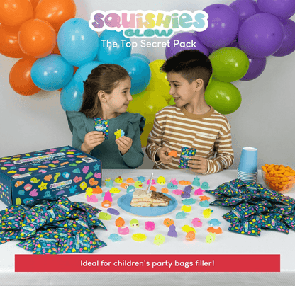 MONKY Mochi Squishy Toys for Party Bag Fillers for Kids Unisex Pack 160. Kids' Party Favours with Glow in the Dark, Squishy Fidget Toys Pack. Pinata Filler Birthday Boys Girls, Return Gifts Kawaii - HYPERMALL