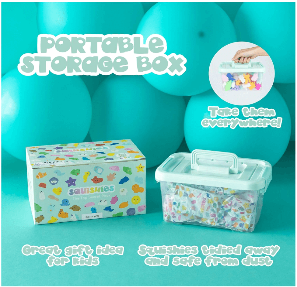 MONKY 40 Mochi Squishy Toys for Party Bag Fillers for Kids Unisex, Pack 40 Kids' Party Favours. Squishy Fidget Toys Pack, Pinata Filler Boys Girls. Return Gifts Birthday, Classroom Prizes Kawaii - HYPERMALL
