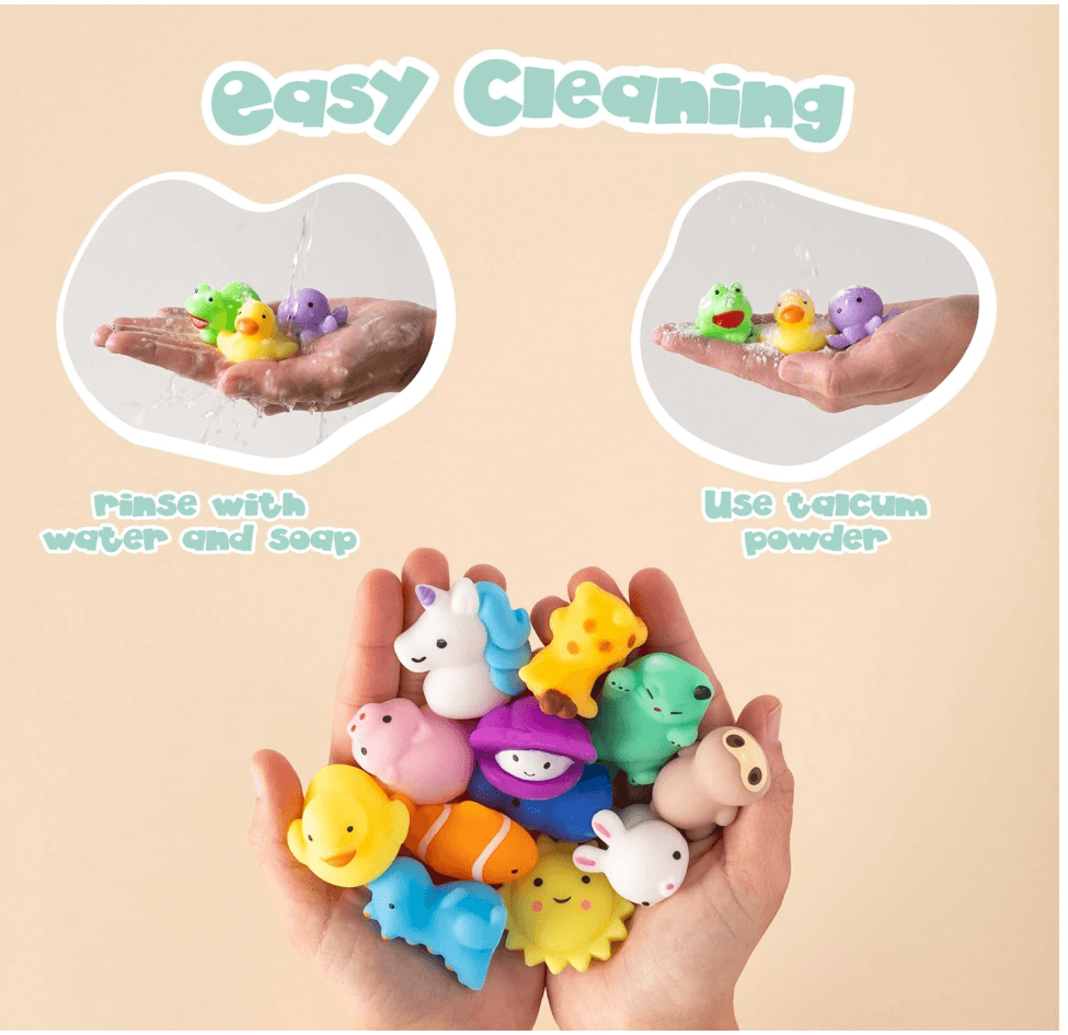 MONKY 40 Mochi Squishy Toys for Party Bag Fillers for Kids Unisex, Pack 40 Kids' Party Favours. Squishy Fidget Toys Pack, Pinata Filler Boys Girls. Return Gifts Birthday, Classroom Prizes Kawaii - HYPERMALL
