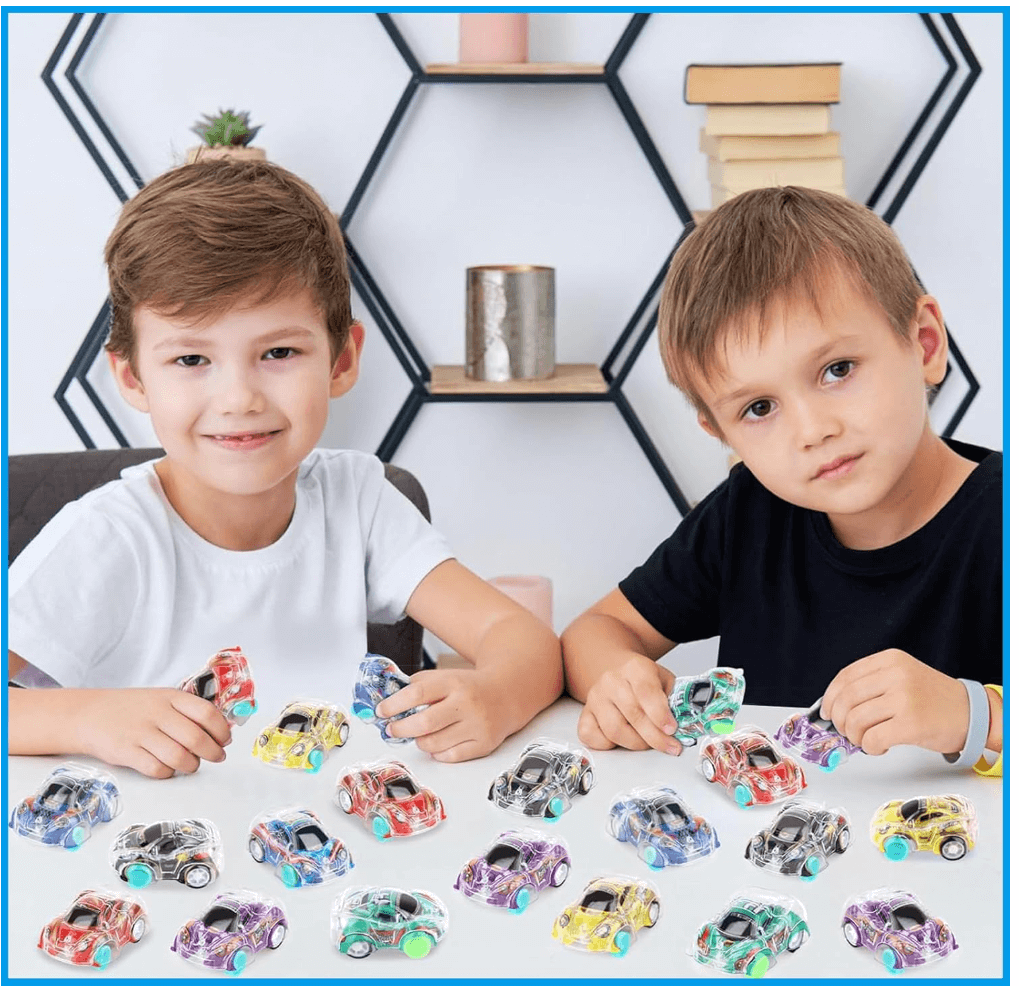 MONKY 36Pcs Small Pull Back Cars bulk Mini Toy Cars Party Bag Fillers for Kids,Mini Push and Go Car Toy Little Racing Cars for Toddlers Boys Girls 2+ Birthday Party Favours Return Gift,Filling Xmas Crackers - HYPERMALL