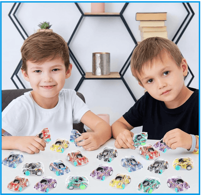 MONKY 36Pcs Small Pull Back Cars bulk Mini Toy Cars Party Bag Fillers for Kids,Mini Push and Go Car Toy Little Racing Cars for Toddlers Boys Girls 2+ Birthday Party Favours Return Gift,Filling Xmas Crackers - HYPERMALL