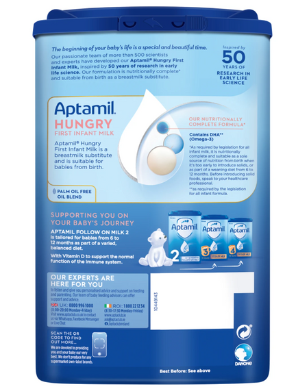 Aptamil Hungry Milk From Birth 800g