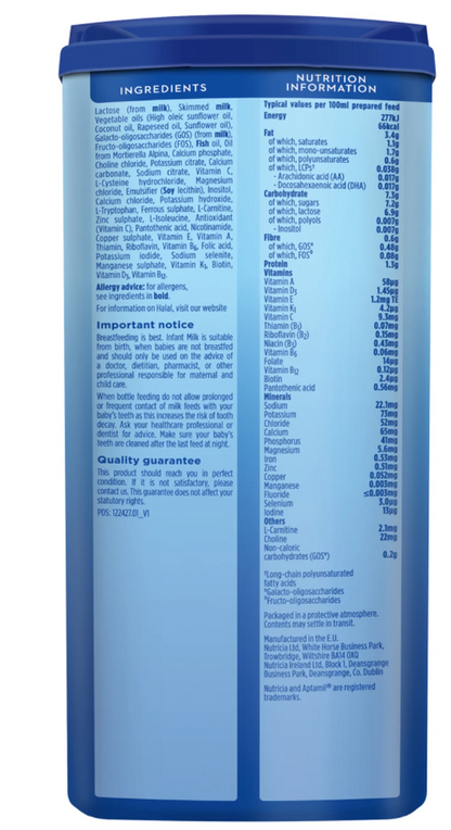 Aptamil Hungry Milk From Birth 800g