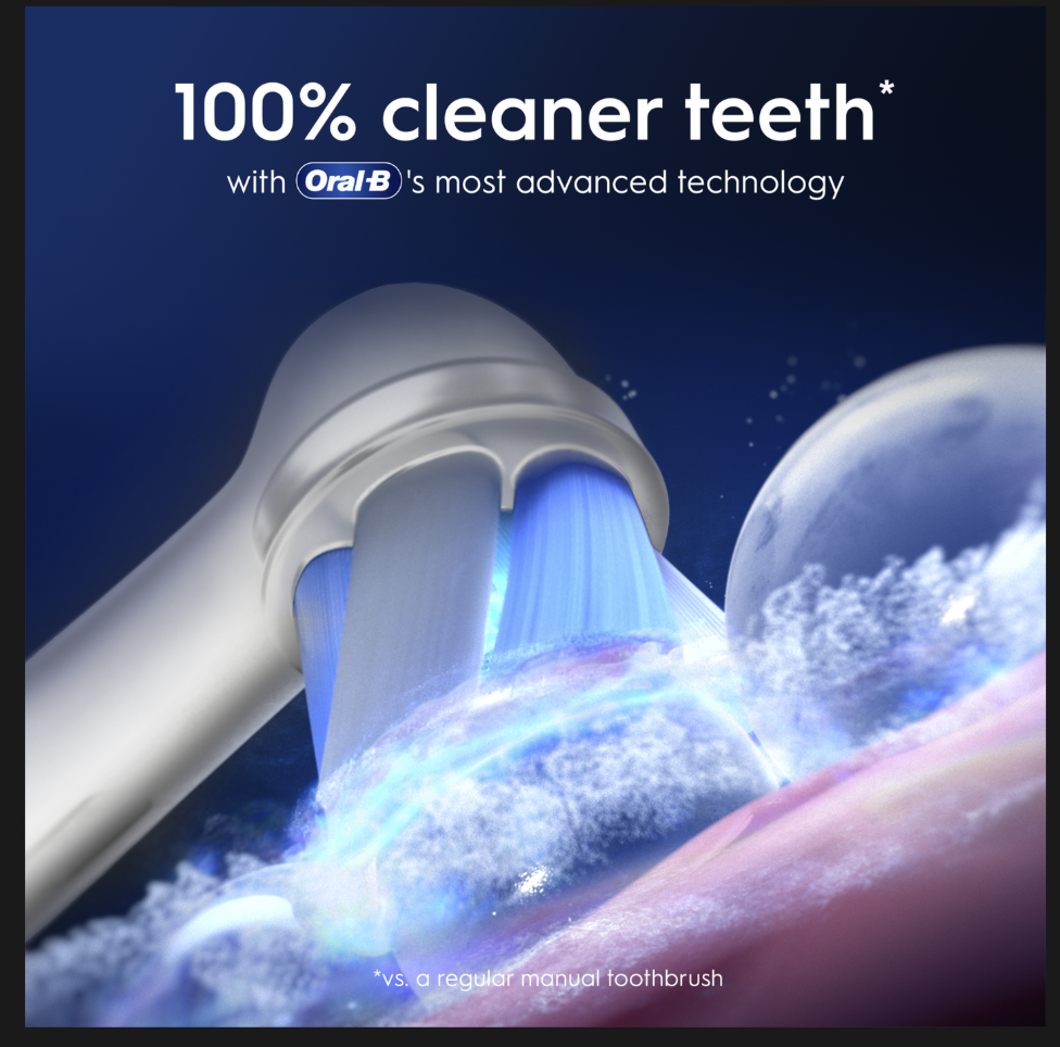 100% cleaner teeth with Oral-B's most advanced technology in the Oral-B iO9 Adult Electric Toothbrush.
