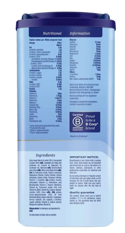 Aptamil 1 First Infant Milk Formula from Birth 800g