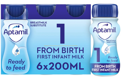 Aptamil 1 First Infant Baby Milk Formula Liquid Ready to Feed from Birth