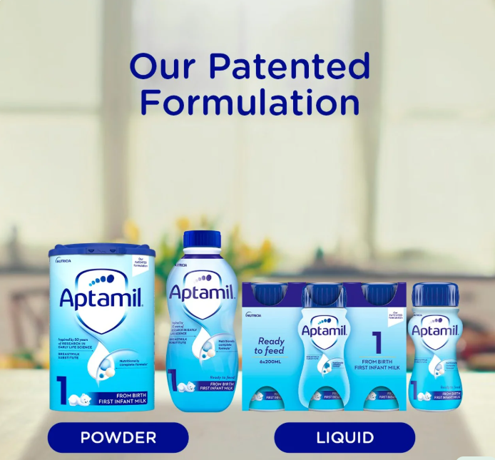 Aptamil 1 First Infant Baby Milk Formula Liquid Ready to Feed from Birth