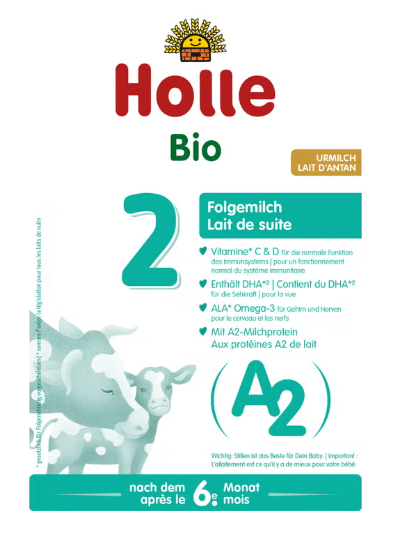 Organic Follow-on Formula Based on Cow's Milk 2 A2, 400 g - HYPERMALL