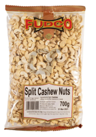 Fudco Cashew Nuts (Split) 700G - HYPERMALL